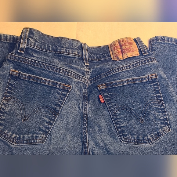 Women's Levis Relaxed Boot Cut 550 Blue Jeans, size 4 short - Picture 6 of 11